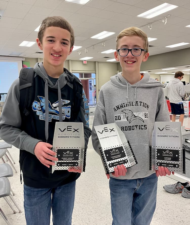 Awards at the Wichita Vex Competition